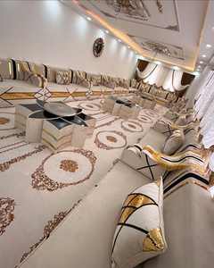 Asientos Orientales para el Suelo, Sofá Étnico, Sofá Árabe Majlis, Sofá Estilo Otomano, Conjunto Árabe Jalsa, Asientos Orientales de Lujo para el Suelo - Product Image 2