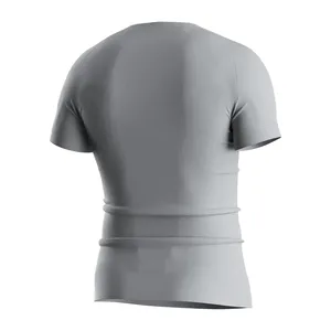 เสื้อคอมเพรสชั่นพรีเมียมสำหรับผู้ชาย ปักลายเทอร์รี่ ผู้ผลิตขายส่ง - Product Image 4