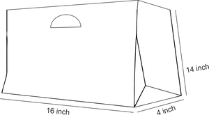 ถุงกระดาษคราฟท์สีน้ำตาล140gsm 16W X 14H x 4G พร้อมที่จับ D ตัดถุงของขวัญช้อปปิ้งที่เป็นมิตรต่อสิ่งแวดล้อมรีไซเคิลได้สูงถึง4kg WCC - Product Image 2