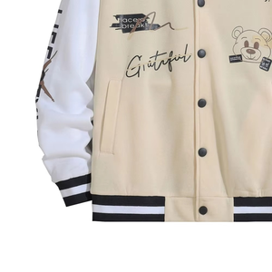 Venta caliente personalizado estilo fresco polar invierno Varsity chaqueta béisbol bombardero cuero Varsity chaquetas para hombres manga larga Doble - Product Image 4