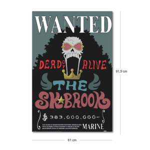 For One Piece Anime <b>Poster</b>-Wanted Brook Size 61x91.5 cm - Product Image 2