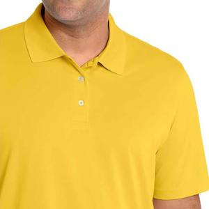 <b>Yellow</b> Color Stand Collar Cheap Price Summer Wear Top Quality Cotton Breathable OEM Custom Logo Design <b>Men</b> <b>Polo</b> <b>Shirts</b> - Product Image 3