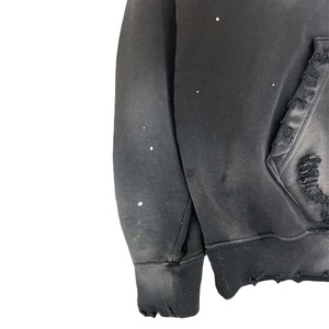 Sudaderas con capucha desgastadas lavadas con ácido de gran tamaño personalizadas para hombres, sudaderas con capucha de peso pesado Vintage de gran tamaño rasgadas para hombres, sudaderas con capucha para hombres 2026 - Product Image 3