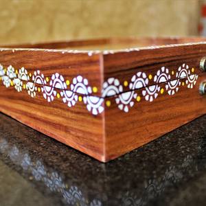 AALIYAN IMPEX-Caja Masala redonda de madera ecológica de la mejor calidad para el hogar, cocina, decoración, hierbas y especias - Product Image 6