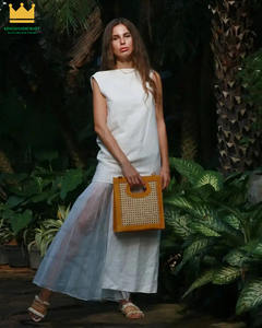 Bolso hecho a mano de cuero de ratán, bolso de hombro de ratán, bolso de cuero 2024 - Product Image 6