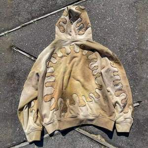 Fabricante personalizado algodón pesado parche bordado sudaderas ácido lavado Vintage Streetwear Sudadera con capucha para hombres - Product Image 2