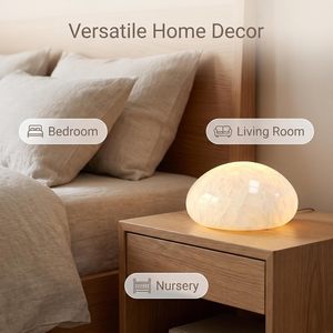 Lampe de table rechargeable en marbre naturel, lampe de chevet portable sans fil pour chambre à coucher, salon, bureau, lecture et décoration intérieure - Product Image 4