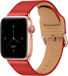 Bracelets en cuir populaires compatibles avec le bracelet <span class=keywords><strong>Apple</strong></span> <span class=keywords><strong>Watch</strong></span> Bracelet en cuir véritable pour femmes hommes IWatch SE Series 10 9 8 <span class=keywords><strong>7</strong></span> 6 5 4 3 2 1 - Product Image 1