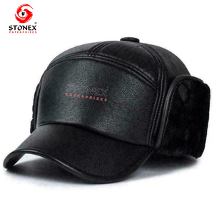 Gorra de piel de oveja ajustable unisex, ropa de exterior de invierno auténtica con estilo callejero para escena formal de negocios, maximiza la usabilidad - Product Image 4