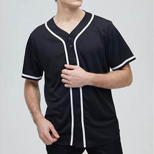 เสื้อเบสบอลแขนครึ่งคอวีเข้ารูปผ้าฝ้ายคอปกเข้ารูป - Product Image 3