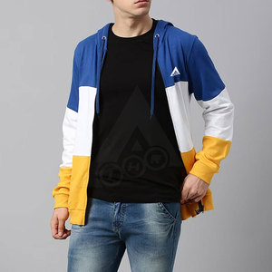 Pull à capuche en coton polyester de haute qualité pour hommes, sweat à capuche avec fermeture éclair personnalisée, doublure en polaire solide, saison d'hiver, taille d'impression - Product Image 4