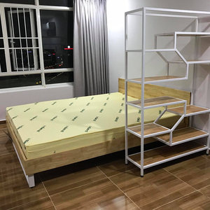 Solid Wood 200x160x35cm Minimalist Style <b>Platform</b> <b>Bed</b> with Wooden <b>Frame</b> Assemblable GN68005 - Product Image 6