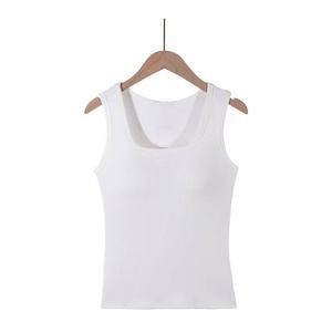 Vente en gros Offres Spéciales Sexy Lady Fashion Summer Contrast Stitch Round Neck Sleeveless Women Tank Top - Product Image 4
