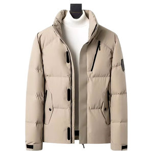 Chaqueta Acolchada de Invierno para Hombre, Tallas Grandes, Transpirable, con Cremallera, Cálida, Impermeable, con Capucha, Estilo Urbano, Algodón Acolchado, Venta al por Mayor - Product Image 1