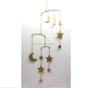 <b>Light</b> Yellow Metal Boho Style Handmade Cartoon Animal Design Hanging <b>Wall</b> Decor for Living Room 2-Piece Oversized Contemporary - Product Image 2