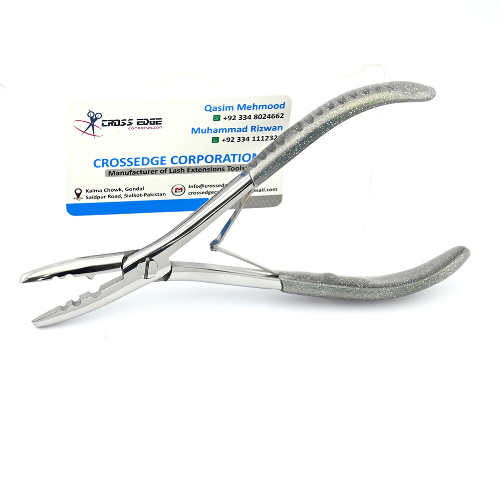 Haarverlängerungs-Zange Aus Edelstahl – Für Mikro-/Nano-Ringe, Zum Anbringen & Entfernen, 18 Cm