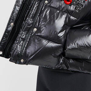 Veste matelassée décontractée d'hiver pour femmes grande taille OEM, couleur unie, épaisse, bomber classique, tissu Oxford, design respirant - Product Image 5