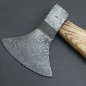 ขวานไม้ไวกิ้งทำจากเหล็กดามัสกัสสำหรับอุตสาหกรรมปลอกหนังสำหรับล่าสัตว์ - Product Image 4
