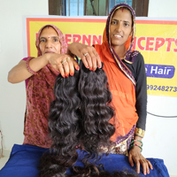 Extensions de cheveux humains Remy indiens noirs ondulés 100 % non traités, alignés sur les cuticules, double trame machine, Loose Deep, vente en gros