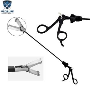 Pinzas de agarre atraumáticas Allis, 3x4 dientes, doble acción, 5 mm x 31 cm, instrumento quirúrgico laparoscópico, MEDIPURE INSTRUMENTS - Product Image 1