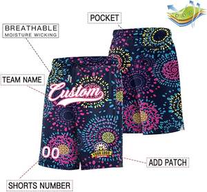 Short de basket-ball en tissu à séchage rapide respirant en maille de polyester avec logo personnalisé en gros Short évacuant l'humidité - Product Image 2