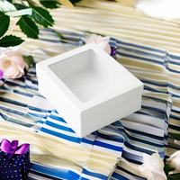 Meilleure vente Boîte cadeau de luxe en papier blanc avec grande fenêtre transparente pour produits haut de gamme, vente au détail stylée et livraison de cadeaux