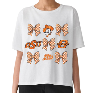 Camiseta de algodón transpirable para mujer de tendencia 2025, camiseta de día de juego, bordado personalizado, diseño elegante blanco, ajuste holgado de verano disponible - Product Image 5