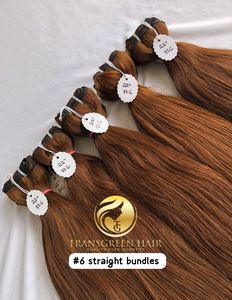 <b>Top</b> Best Quality 22'' #6Color Straight Wholesale's Bundle's Raw Indian Temple Direct From India Machine Double Weft Human Hair's - Product Image 2