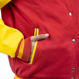 Chaqueta Letterman para Hombre, Tallas Grandes, con Logotipo Frontal, Impermeable, Ecológica, Transpirable, para Uso en Exteriores, Cuello Alto, Invierno, Venta al Por Mayor - Product Image 5