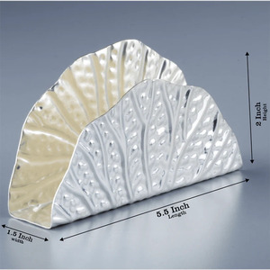 Venta caliente elegante de lujo de Metal de acero cuadrado servilletero de papel soportes servilletero para mesa restaurante - Product Image 3