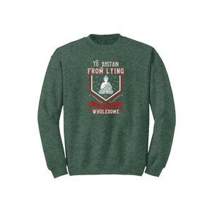 Sweat-shirt en mélange de coton avec des thèmes de bouddha imprimés Style décontracté 12 options de couleur 260-280 Placement de conception personnalisable GSM lourd - Product Image 6