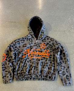 Survêtements d'hiver avec logo personnalisé Survêtement en éponge française Allover Printing Heavyweight Fleece Cotton Oversized Breathable Tracksuit - Product Image 5