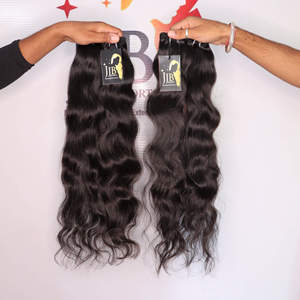 Bundles de cheveux vierges indiens bruts non transformés avec fermeture Hd Bundles de cheveux humains à vagues profondes Body Wave Hair brut Deepwave - Product Image 2