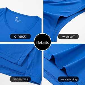 Men's Sleeveless Tank Tops Solid Color Quick Dry O-Neck Sporty Knitted Polyester Gym <b>Running</b> <b>Singlets</b> Multi-Color - Product Image 6