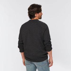 T-shirt homme oversize à manches longues 100% coton T-shirt lourd à séchage rapide Fitness Crew Drop Shoulder Anti-Wrinkle Quick - Product Image 3