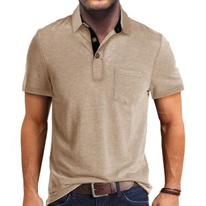 Polos de secado rápido para hombre con logotipo personalizado impreso para hombre, Polo de microfibra con timbre de algodón 100%, Polo para hombre de alta calidad a la moda - Product Image 5