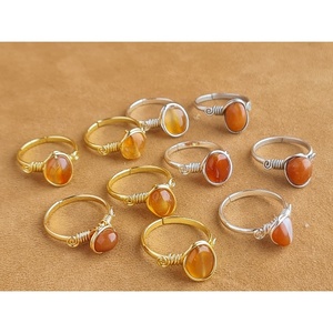 <b>Boho</b> Style Gold and Silver Plated Fashion <b>Rings</b> with Polished Gemstone Accents for Resale - Product Image 2