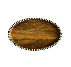 Plateau de service décoratif floral en incrustation d'os le plus vendu en gros pour plateau de service de table basse du fabricant indien SCI - Product Image 6