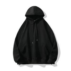 Vente en gros de commandes en gros personnalisées OEM ODM pulls à capuche vierges sweats à capuche en coton de couleur unie pour hommes sweat à capuche de printemps et d'automne - Product Image 2