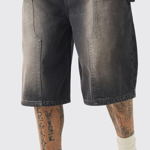 Shorts de Mezclilla para Hombre, Cómodos, de Tela de Algodón, Estilo Cargo con Cierre de Cremallera y Botón, Precio al por Mayor, Servicio OEM 2026 - Product Image 4