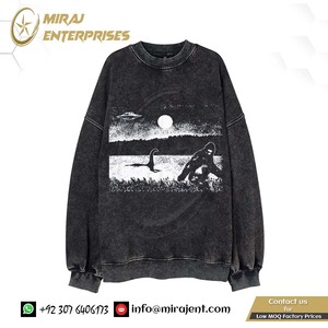 เสื้อสเวตเตอร์โอเวอร์ไซซ์ระบายความร้อนแขนยาวแบบสวมหัวทรงหลวมระบายอากาศได้ดีสไตล์วินเทจสำหรับฤดูหนาว - Product Image 2