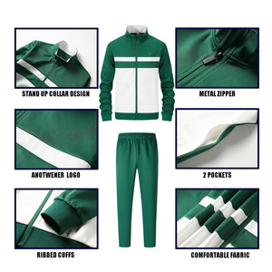 Men's Custom Streetwear Embroidery Sweatpants High Waist Jogger Sets Sweatpants Elastic Closure Casual OEM Service Tracksuits - Product Image 4