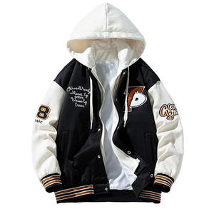 Chaqueta Varsity de alta calidad para hombre, chaqueta Bomber personalizable de béisbol con letras bordadas para hombre y mujer - Product Image 5