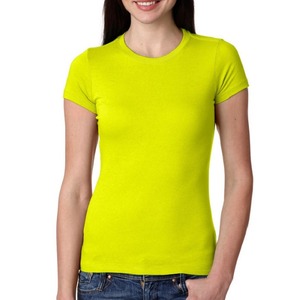 Venta al por mayor de alta calidad de las mujeres Casual media manga camiseta patrón personalizado sólido de talla grande hecho de algodón de gran tamaño de impresión diseño del logotipo - Product Image 3