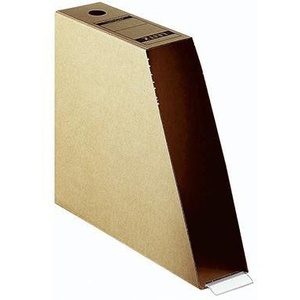 Organisateur de magazines Leitz DIN A4 8 x 32,5 x 27 cm Marron naturel Fabriqué en carton ondulé recyclé Papier kraft laminé - Product Image 1