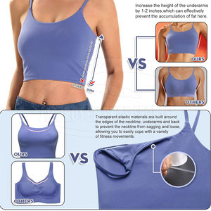 Sujetador deportivo de calidad superior para mujer adulta, Sujetador deportivo de Color sólido para mujer, Sujetador deportivo sin costuras para mujer - Product Image 3