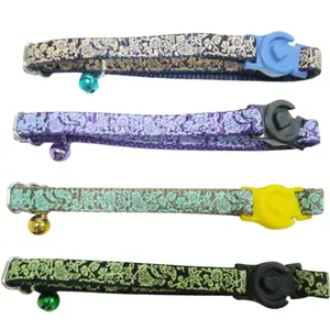 Collar de Perro Personalizado con Cinta Reflectante de Seguridad, Material de Nailon/Poliéster de 10 mm - Product Image 2