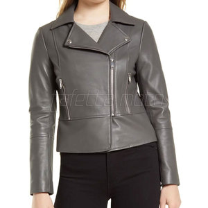 Veste en cuir de moto pour femmes tendance, veste en cuir de moto de haute qualité, vêtements décontractés - Product Image 5