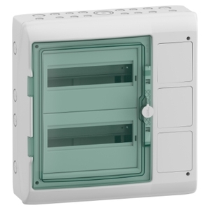 Per SCHNEIDER ELECTRIC 13439 Mureva - Contenitore per Interfaccia Dispositivi Modulari, 2x12 Moduli, 3 Aperture, Dimensioni 448mm(L) X 460mm(A) - Product Image 1