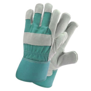 Guantes DE SEGURIDAD DE CUERO dividido de piel de vaca canadiense de alta calidad, guantes industriales resistentes al calor para trabajadores, protección para brazos y manos enteras - Product Image 3